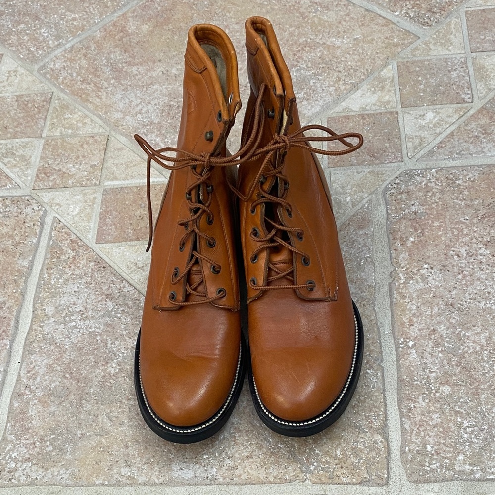 Ariat Brown Leather Lace Up Boots